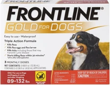 Frontline Plus Gold Dogs 89-132 lbs | 100% Genuine US EPA Approve !!! | 6 doses