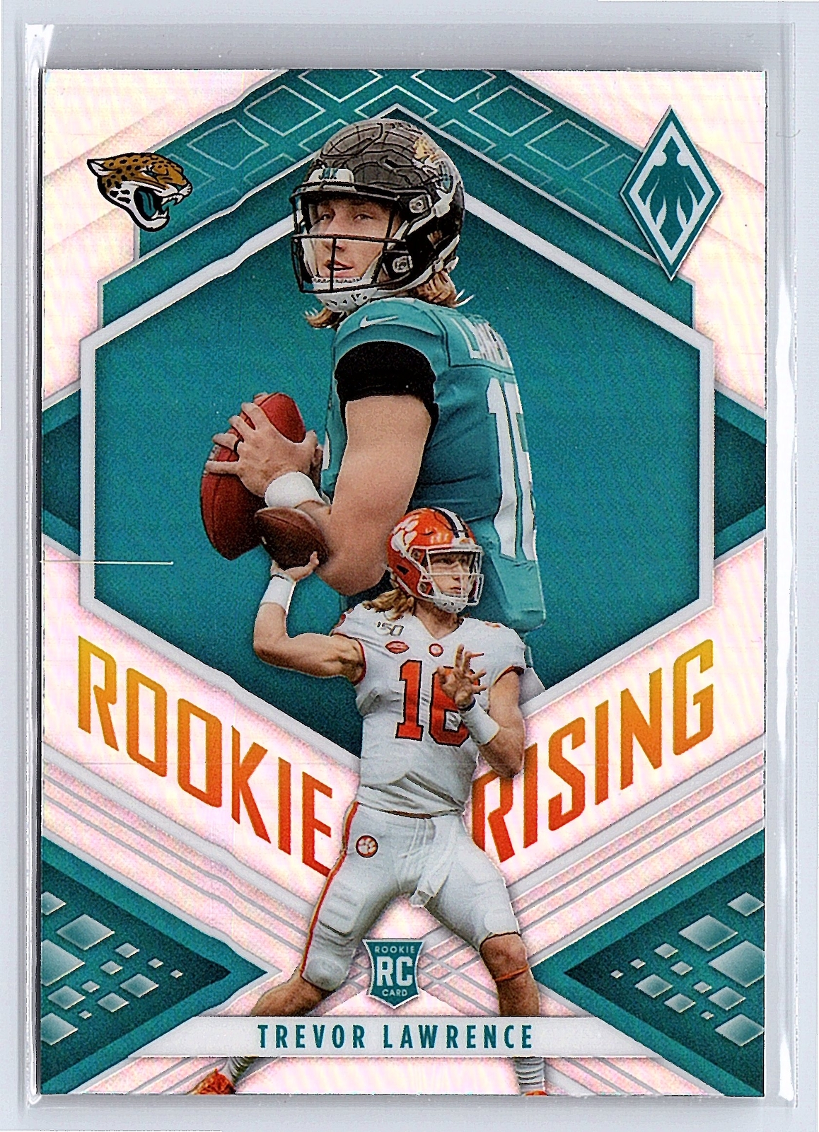 Trevor Lawrence 2021 Panini Phoenix Rookie Rising Silver Holo SP RC Jaguars QB