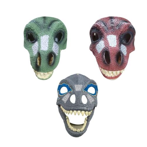 Dinosaur Mask Moving Jaw Kids Open Mouth Latex Horror Dinosaur Headgear - Picture 1 of 10