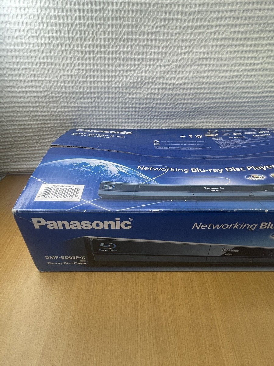 Panasonic DMP-BD65 Blu-Ray/DVD Disc Player Black Tested & Works