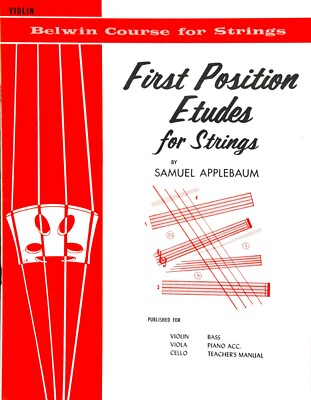 First position Etudes for Strings VIOLIN by Samuel Applebaum