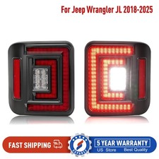 Led Tail Lights Assembly For Jeep Wrangler Jljlu 2018-2025 Lighting Flush Mount