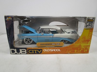 JADA 1/24 DUB CITY BLUE/WHITE CLASSIC 1956 CHEVY BEL AIR NEW IN BOX *READ*