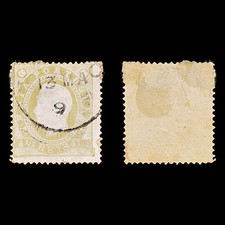 8434: India, Portuguese SG252 4½R Olive green 1886 Sc#175a Mi154C Used C£25