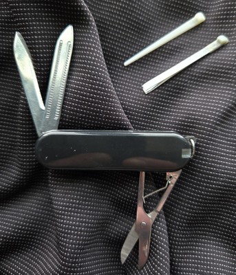 Rite-Edge Black Swiss Scout Classic 58mm Multi Tool Pocket Knife-Same Day Ship!