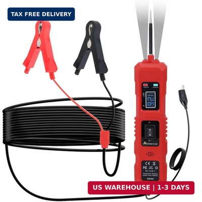 Probador De Circuitos Corriente Electrica DC Voltaje Automotriz 6-24V Con Luz US