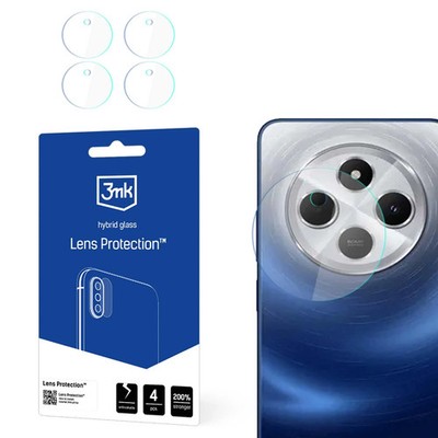 4x Kameraglas für Xiaomi Redmi 14C 3mk Objectivschutzglas Hartglas Handyglas