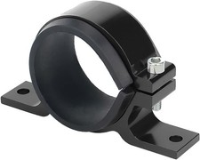 Fuel Filter Mounting Bracket, Aluminum Alloy Fuel Pump Clamp Holder, 60MM Black