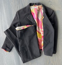 Emilio PUCCI 2- piece Suit Lined With Silk Paisley Size 6 Women s Vtg