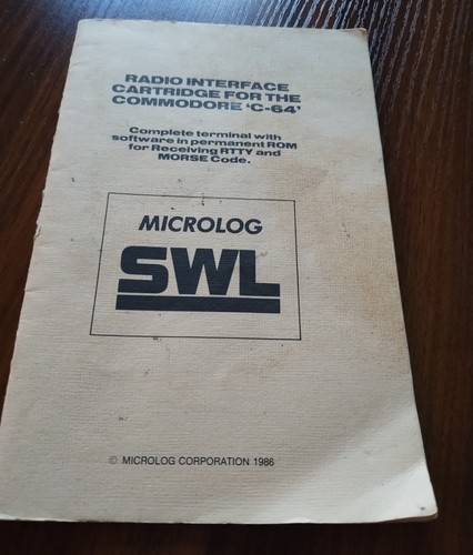 Commodore 64 Microlog SWL Super Snapshot personal computer Vintage Manuals - Picture 1 of 2
