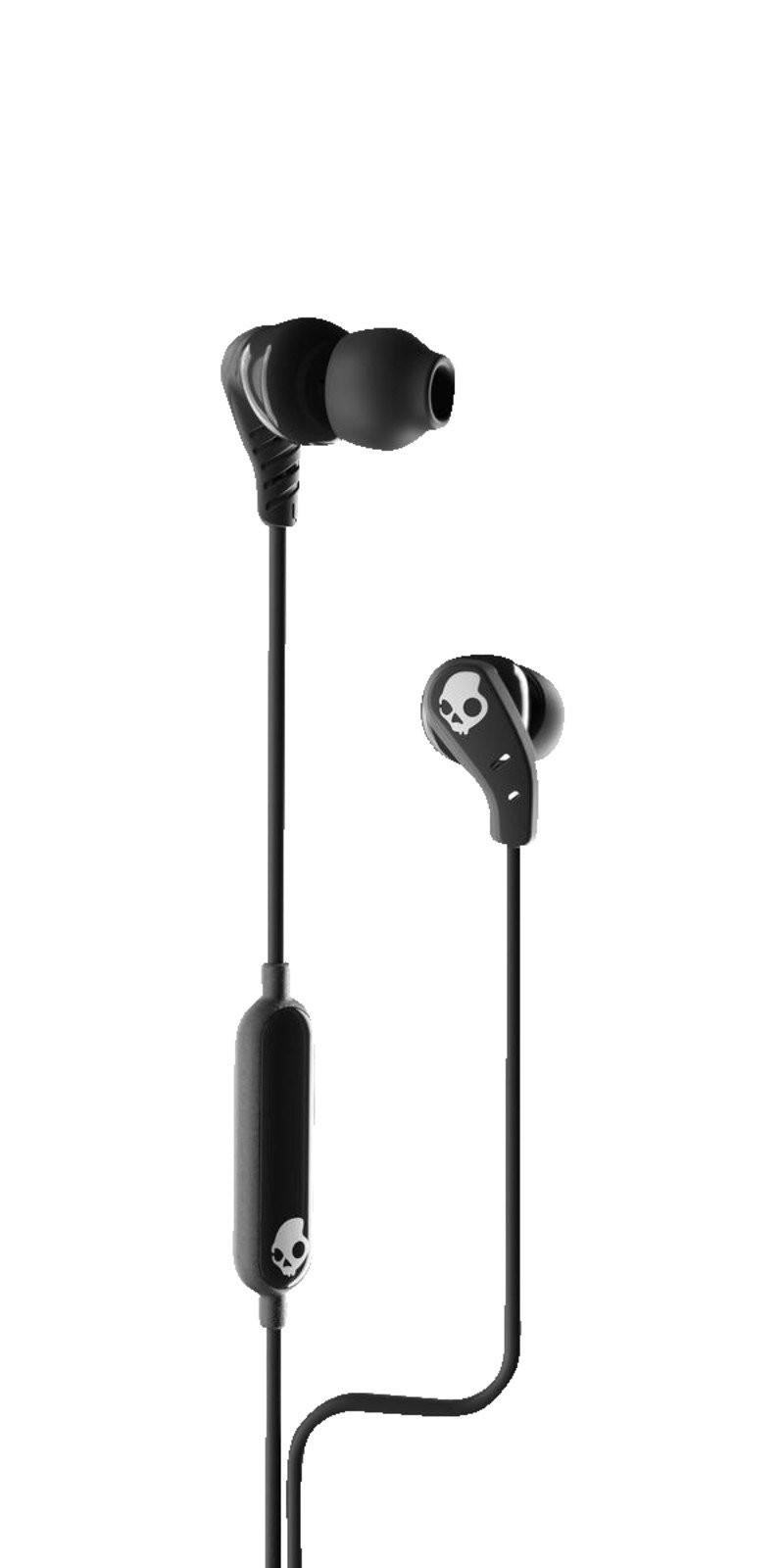 Наушники-вкладыши SKULLCANDY с микрофоном 1 + подсветка на молнии, Kopfhörer True Black