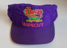 Vintage, Chance Rides, Wipeout Amusement Park Rides. Snapback Purple Hat. 