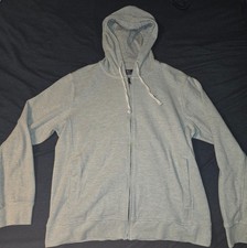 Vineyard Vines Men  s Grey Striped Full Zip Hoodie L Large