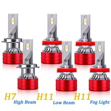 H7 H9 H11 Super White Led Headlight High Low Beam Fog Light Bulb Conversion Kit H7 H9 H11 Super White Led Headlight High Low Beam Fog Light Bulb Conversion Kit