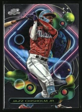 2023 Topps Cosmic Chrome Jazz Chisholm Jr. #148 Miami Marlins