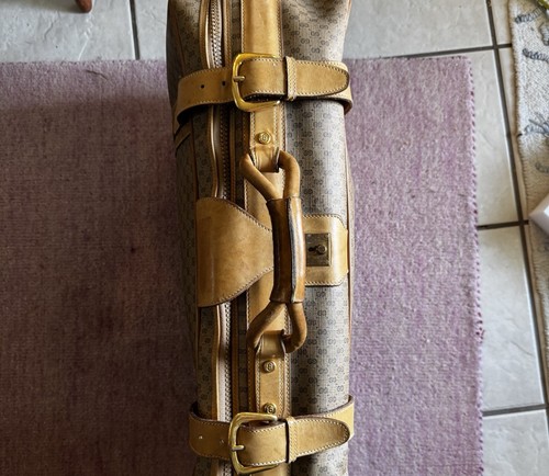 Borsa Gucci vintage GG monogramma guscio morbido borsone valigia vinile pelle bagaglio - Foto 20 di 22