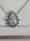 Bomb Party OG necklace "NK48466 Unmistakably Divine" Howlite On Rhodium
