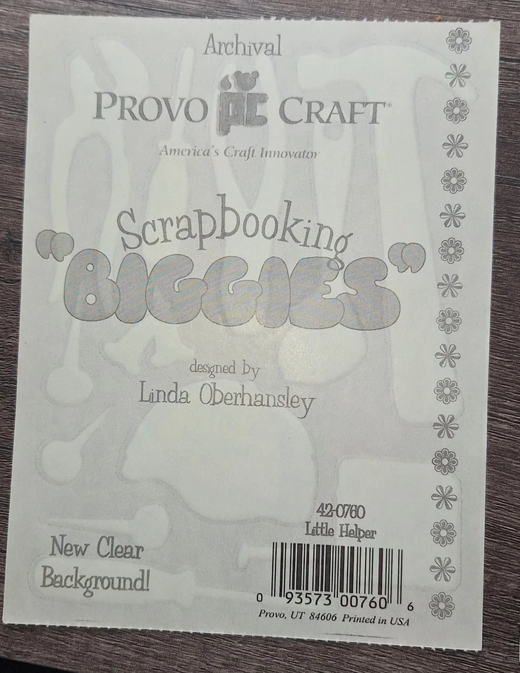 Provo Craft Little Helper Daddy Tools Biggiesr Scrapbook Stickers 2 Sheets - Image 3 of 3
