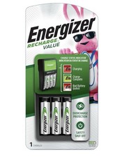 Energizer Recharge Value Charger for NiMH Rechargeable AA and AAA Batteries