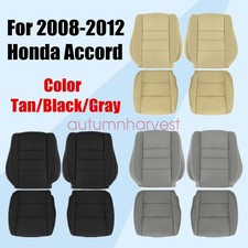 For 2008-2012 Honda Accord Sedan Driver Passenger Bottom Top Leather Seat Cover For 2008-2012 Honda Accord Sedan Driver Passenger Bottom Top Leather Seat Cover