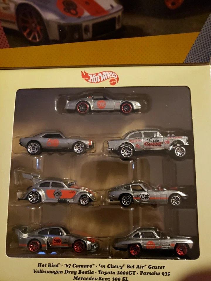 Hot Wheels "Replay The Classics" Mattel 80th 2025 paquete de 7 Foto 2 de 4