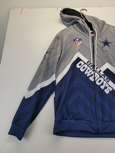 Dallas Cowboys Full Zip Hoodie Herren XL Blau & Weiß - Bild 4 von 8