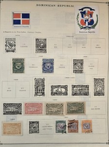 Dominican Republic Collection Displayed on Scott International Album Pages Pt 1