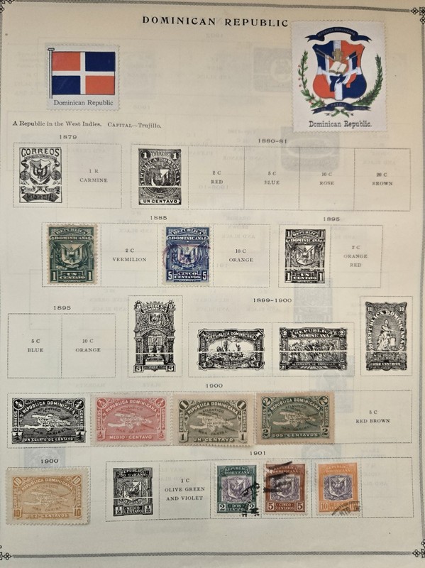 Dominican Republic Collection Displayed on Scott International Album Pages Pt 1