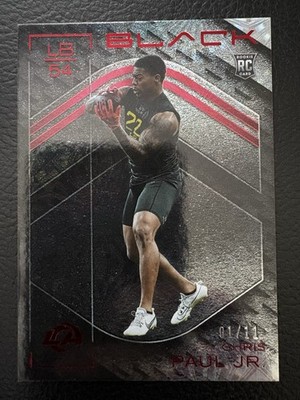 Chris Paul Jr. Rookie 2025 Panini Black - Rookies #118 Ruby /11 (RC) FOTL Rams