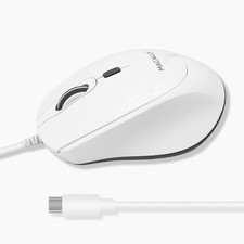 USB C Mouse for Mac - Precise, Comfortable, and Quiet - Wired Type C Mouse fo...