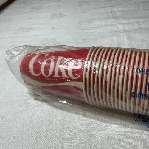 Vintage Coca-Cola Cold Drink Vending Cups (60+) By Dixie
