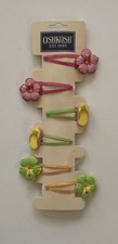 VTG Girls OSH KOSH Summer Themed Snap Clip Barrette Hair Accessories NWT HTF