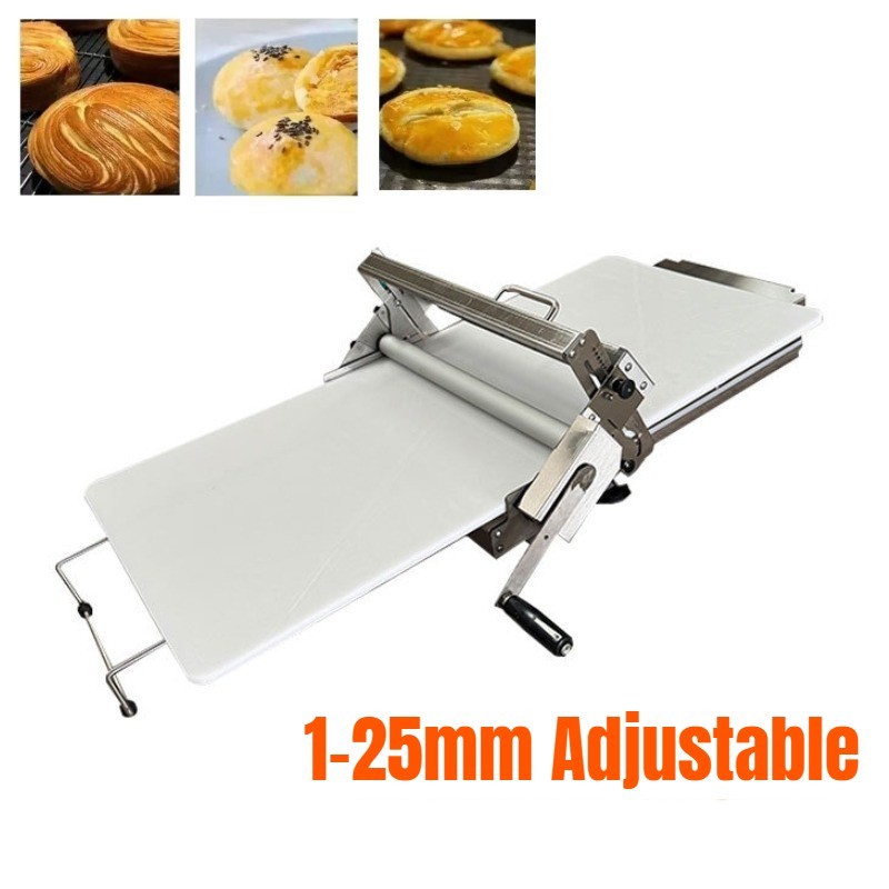 Manuelle Gebäck Teig Blatt Teig Rolle Croissant Teig Pressmaschine 1-25mm