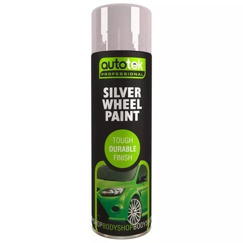 Autotek Silver Wheel Paint 500ml  Alloy Wheel Acrylic Aerosol Spray 631