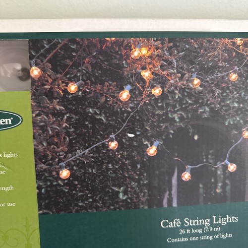 Smith & Hawken Lighting Indoor/Outdoor 26 ft 25 Light Globe Round String Lights - Picture 4 of 10