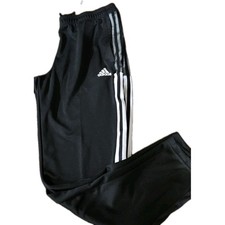 Adidas Tiro 21 Track Pants Womens Sz L Soccer GM7310 Black White Zip Leg Pockets