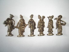 METAL FIGURINES SET - CHINESE TALES BRASS VINTAGE - KINDER SURPRISE MINIATURES