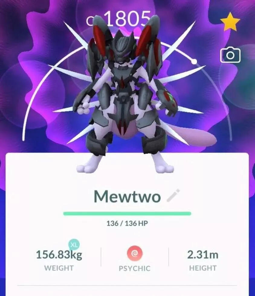 Pokémon GO Armored Mewtwo – Trade 1.000.000 stardust (Read