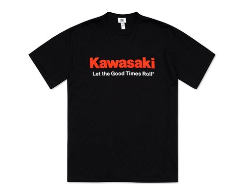 Kawasaki Let The Good Times Roll T-Shirt Black - Picture 3 of 14