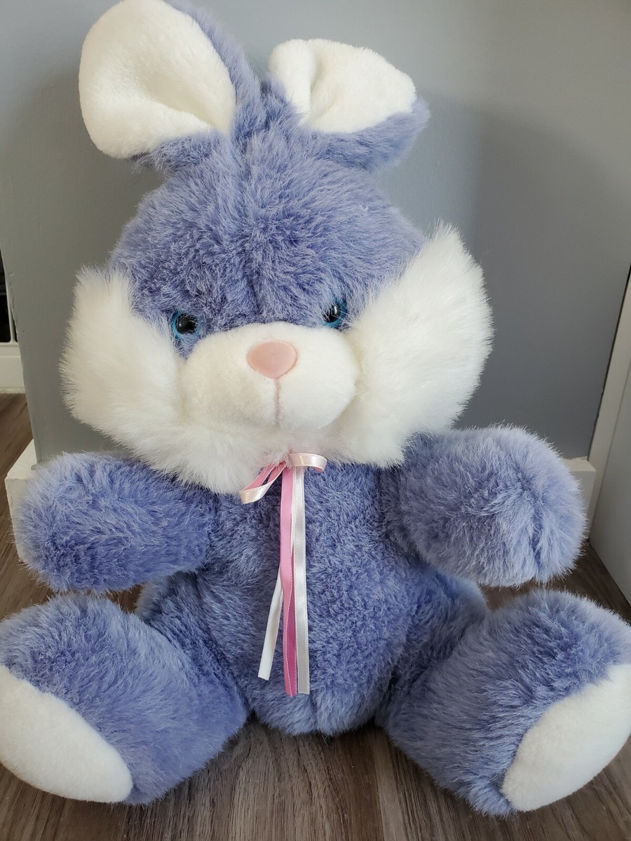 Vtg Dandee Plush Easter Bunny Purple Stuffed Animal Rabbit Vtg Dandee Plush Easter Bunny Purple Stuffed Animal Rabbit