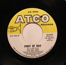 Pop 45 The Bee Gees - First Of May / Lamplight On Atco Records