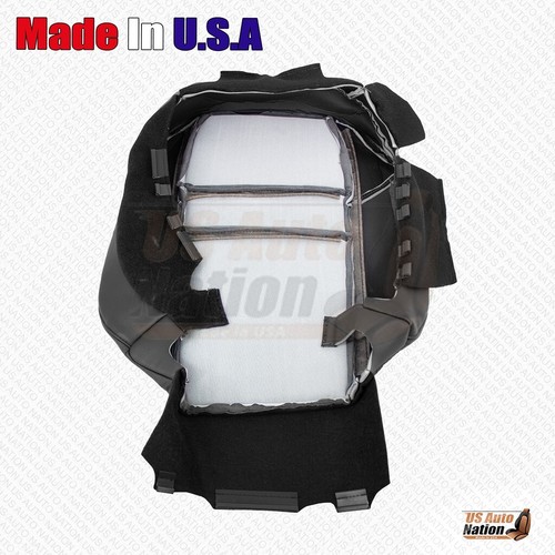 2007 to 2011 For Honda CR-V Driver Passenger Replacement Vinyl Seat Cover Black - Picture 10 of 14