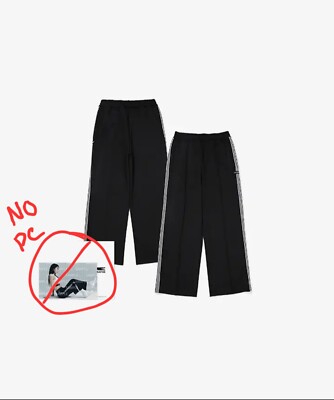 LE SSERAFIM IM FEARLESS  Official Merch L Track Pants Black