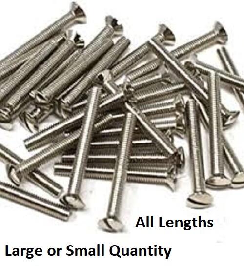Electrical Socket Screws For Switch & Socket Front Face Plates - Various Lengths