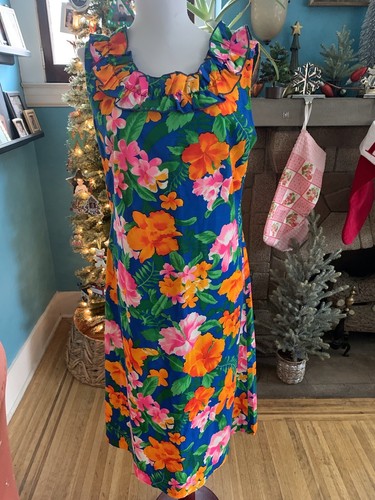 vtg 60s 70s made in Hawaii womens hawaiian dress M L | eBay