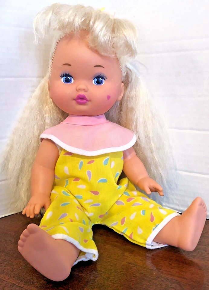 Vintage Lil Miss Makeup Doll by Mattel w/Crimped hair EUC 12" 1988 Doll