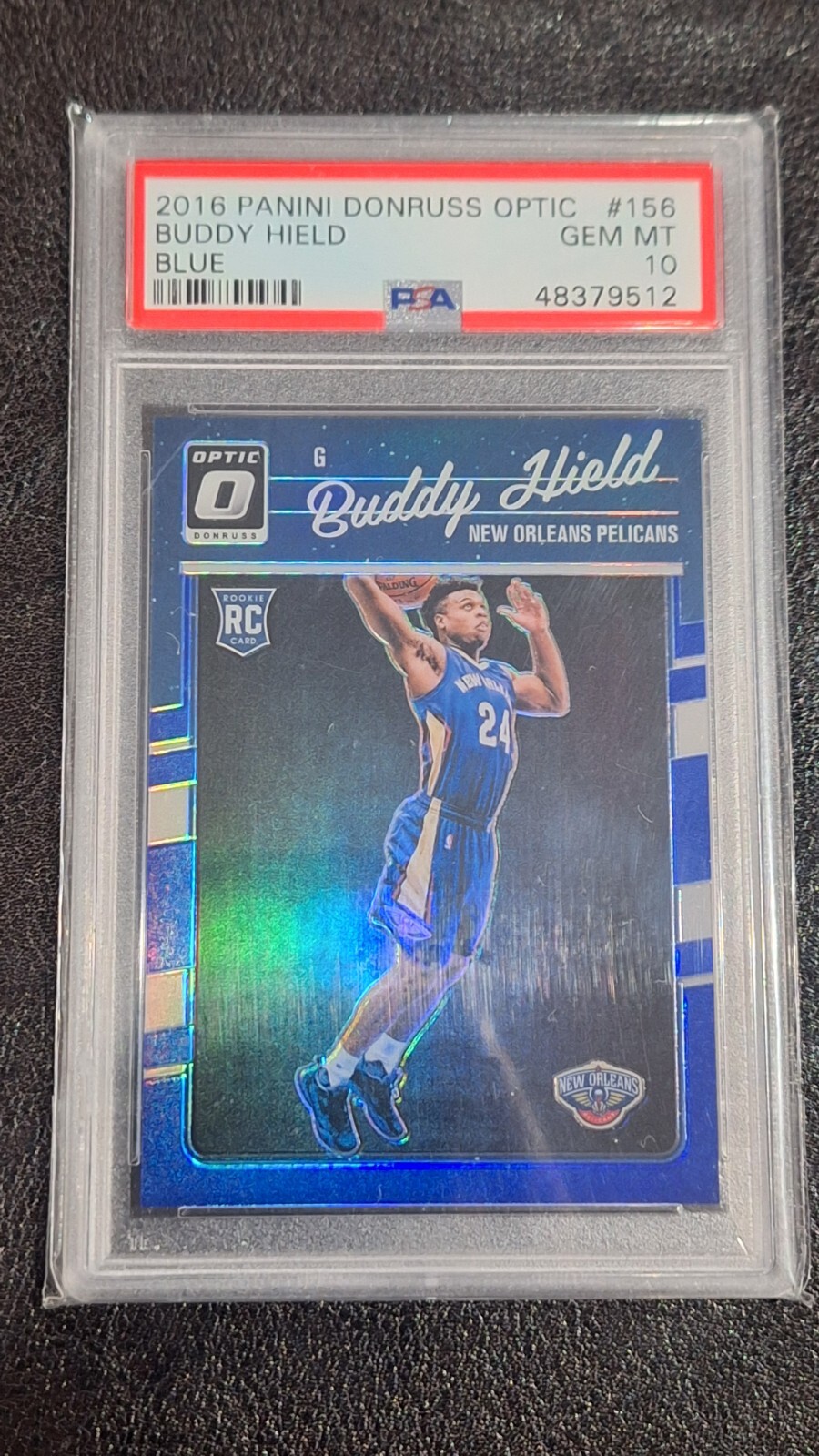 2016-17 Optic Buddy Hield Blue SP #15/49 PSA 10 Gem Mint RC Rookie Card Warriors