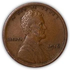 1916 Lincoln Wheat Cent Extremely Fine XF Coin #6364
