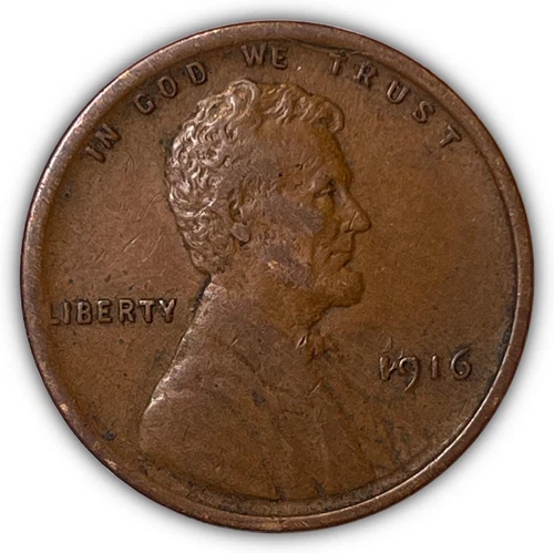 1916 Lincoln Wheat Cent Extremely Fine XF Coin #6364