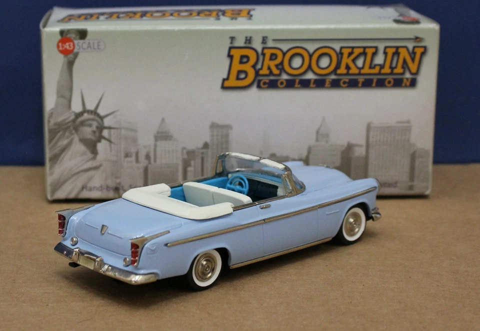 Brooklin 183 1955 克莱斯勒温莎敞篷轿跑车 1: 43 蓝色完好/盒 2013 — 第 4/4 张图片